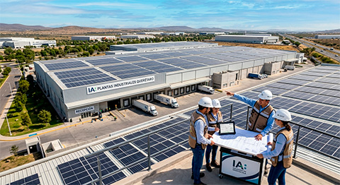 Paneles solares en industrias