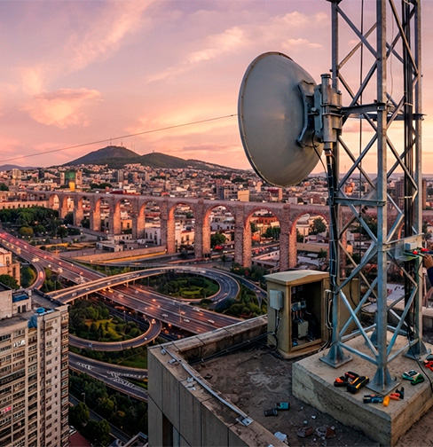 Instalación de enlace inalámbrico Gabian Systems